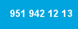 951 942 12 13 951 942 12 13